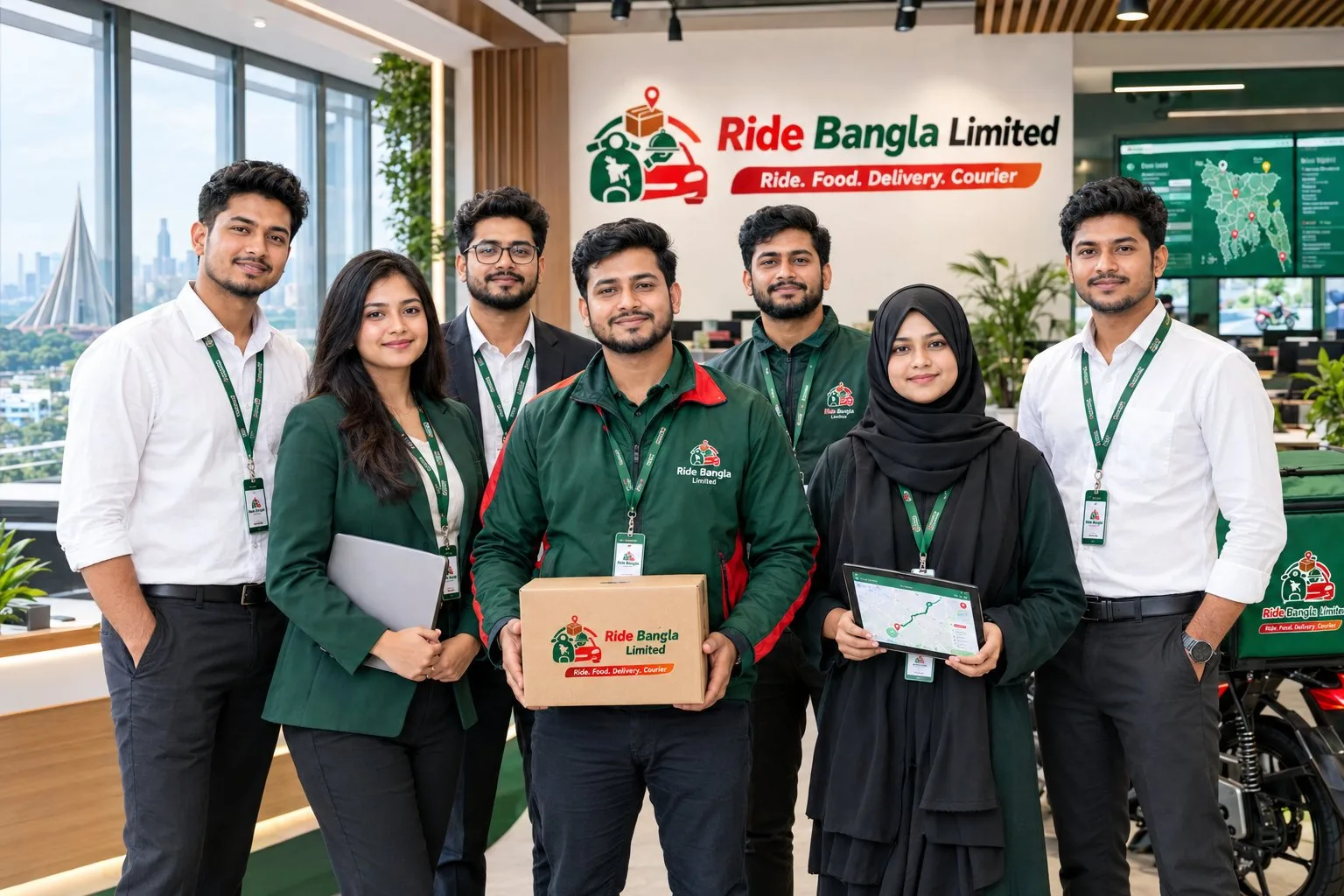 Ride Bangla delivery team