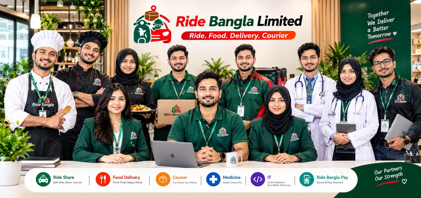 Ride Bangla partners team